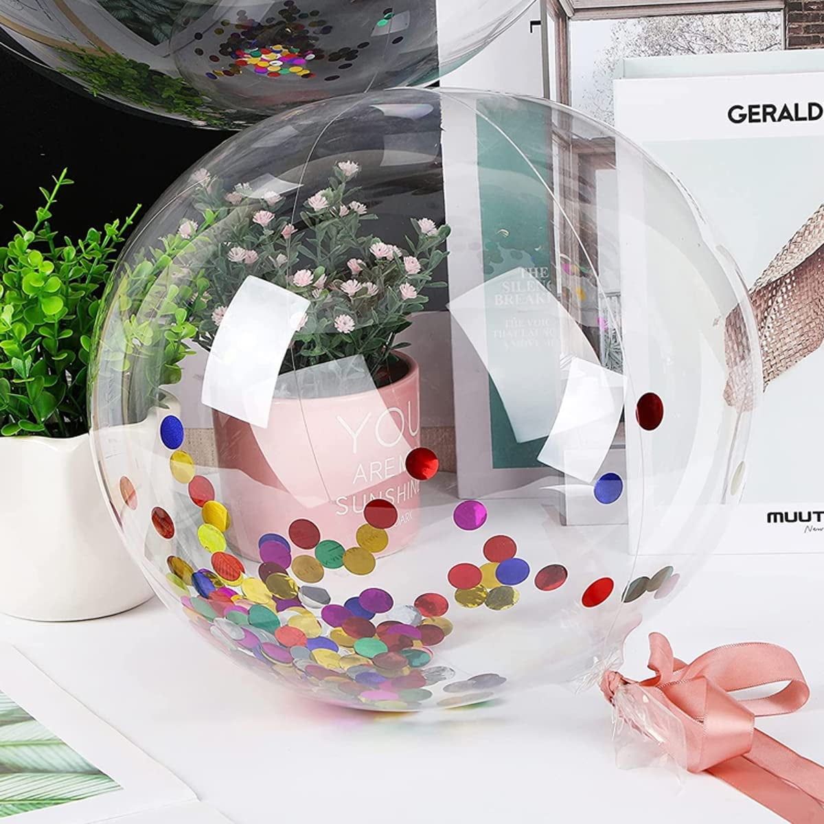 Ballon à bulles imprimé 20 pouces, 10 pièces, ballon Bobo Transparent à plusieurs sujets pour décoration de mariage, de fête d'anniversaire 15 Ballon à bulles imprimé 20 pouces, 10 pièces, ballon Bobo Transparent à plusieurs sujets pour décoration de mariage, de fête d'anniversaire 15