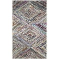 thumbnail image 3 of SAFAVIEH Nantucket Aimee Geometric Diamonds Cotton Area Rug, Multi, 6' x 9', 3 of 10
