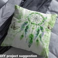 thumbnail image 2 of Manfei Bohemian Dream Catcher Sewing & Crafting Fabric (1 Yard), Chic Butterfly Home Decor Fabric by the Yard for Girls, Green Gradient Fabric by the Yard, 2 of 6