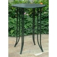 thumbnail image 3 of International Caravan Mandalay Iron 3-Piece Bar Height Outdoor Bistro Set, Verdi Gris, 3 of 3