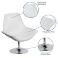 thumbnail image 2 of HERCULES Sabrina Series Black Leather Side Reception Chair, 2 of 9