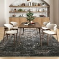 thumbnail image 4 of 9x12 Washable Area Rug - Ombre Vintage Distressed Carpet, Ultra-Thin Foldable Non-Slip Large Rug for Living Room, Bedroom, 4 of 8