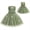 Green, variant on IBTOM CASTLE Toddler Little Flower Girls Princess Tulle Dress Sleeveless Floral Embroidery Tutu 3D Butterfly Back Bowknot For Wedding Birthday Party Evening Formal 2-3T Champagne