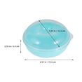 thumbnail image 2 of HEALEEP 2Pcs Donut Storage Container Sky Blue Transparent Food Preservation Bakery, 2 of 8