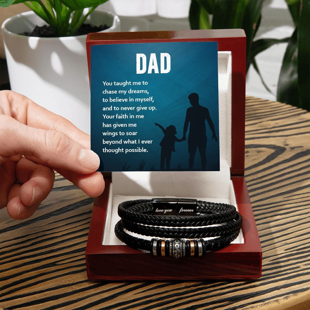 To My Dad Love You Forever Bracelet