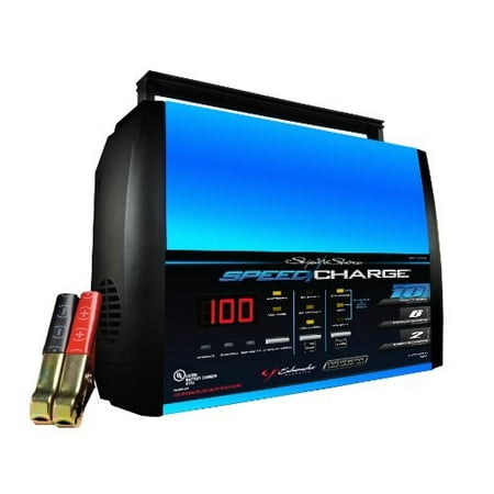 schumacher ssc-1000a speedcharge 2/6/10 amp battery charger and maintainer with 50-amp battery