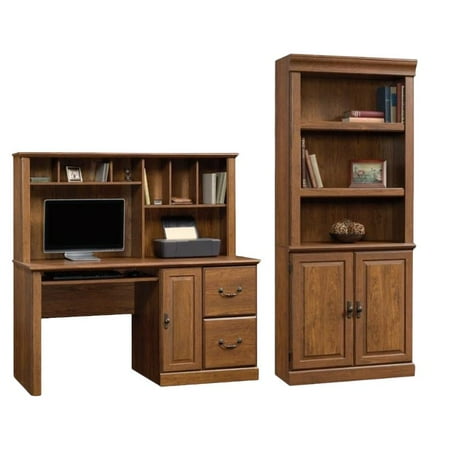 Orchard Hills 2 Piece Computer Desk with Hutch and 3 Shelf ...