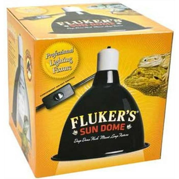 Fluker's 27003 Mini Sun Dome Reptile Lamp, 5.5" Deep Fixture