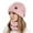Pink, variant on Women Knitted Hat Cold Weather Cycling Windproof Warm Cap Design for Winter Outdoor Activities