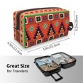 thumbnail image 4 of XMXT Large Capacity Makeup Bag, Aztec Native Decorative Prints Storage Bags Travel Toiletry Cosmetic Bag for Women Men, 4 of 9