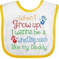 thumbnail image 3 of Inktastic Wrestling Coach Like Daddy Boys or Girls Baby Bib, 3 of 4