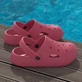 thumbnail image 4 of Zuecos de verano para hombre y mujer, zapatillas informales de suela blanda para interiores, sandalias deportivas para exteriores para playa y jardín, 2024, 4 of 7