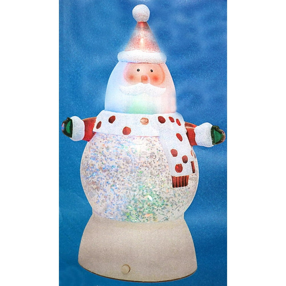 7" Battery Operated LED Lighted ColorChanging Santa Claus Christmas