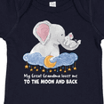 thumbnail image 4 of Inktastic My Great Grandma Loves Me to the Moon and Back Elephant Boys or Girls Baby Bodysuit, 4 of 5