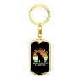 thumbnail image 4 of Allergic Rotweiler Stainless Steel or 18k Gold Premium Swivel Dog Tag Keychain, 4 of 8