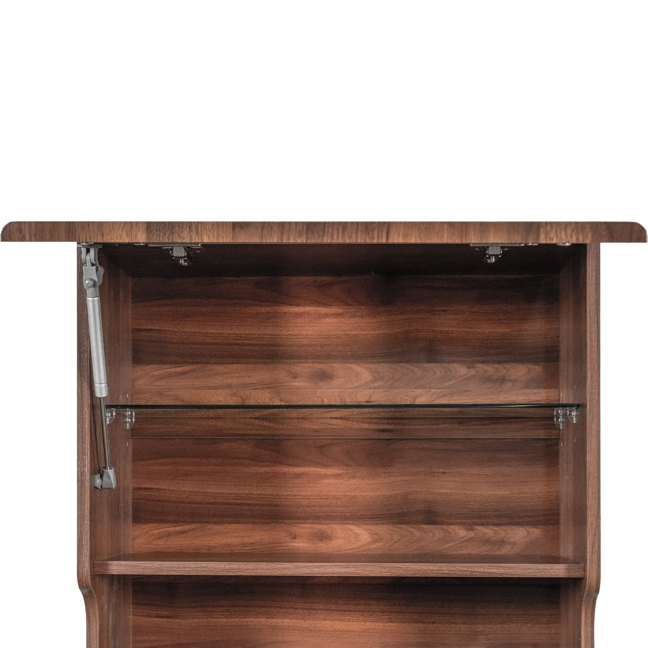 Noble House 70.87" Farmhouse Kitchen Pantry Hutch Cabinet, Freestanding Buffet Sideboard & Coffee Bar Cabinet, Walnut