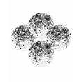 thumbnail image 7 of 13 Inch Round Placemats Set of 4, Black Gradient Non Slip Heat Insulation PP Table Mats, Abstract Polka Dots Vintage Modern Art Washable Place Mats for Kitchen Dining Party Table Decor, 7 of 7