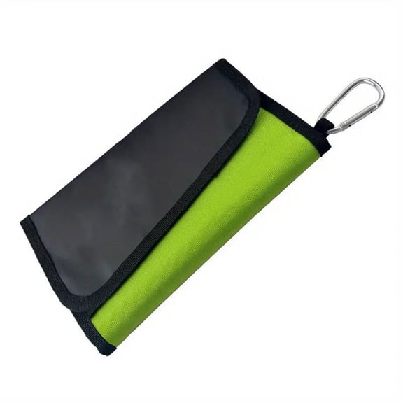 Fishing Tackle Bag with Carabiner Fishing Lure Storage Wallet Inner Bag 6 Pocket Artificial Baits Bag Case