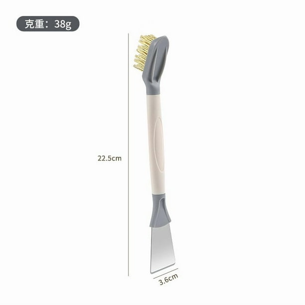 Cepillo de limpieza 3 en 1 para cocina a gas con cerdas de alambre para limpieza profunda de campanas extractoras, huecos y manchas difíciles.