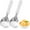White, variant on 2 pcs Ice Cream Spade,Stainless Steel Ice Cream Scoop Spade with Plastic Handle,Heavy Duty & Durable Bend Proof Ice Cream Scooper Butter Cutter