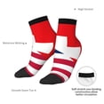 thumbnail image 6 of Naloa USA Switzerland Ankle Socks for Women Non Slip Socks No Show Socks Classic Low Cut Casual Socks Casual Socks, 6 of 7