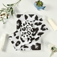 thumbnail image 5 of Bath Towel Sets for Bathroom Hand Towels Fingertip Towels White Leopard Black Cheetah 3 Piece Decorative Soft Cotton Absorbent, 5 of 6