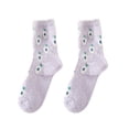 thumbnail image 1 of Chaussettes Thermiques Corail Confortables pour Femmes avec Imprimé de Fruits Frais pour Confort Intérieur Extérieur, 1 of 3