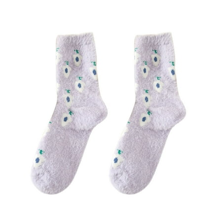 

HSMQHJWE Mens Gray Socks Daisy Snap On Women Coral Socks Medium Tube Floor Socks Fresh Fruit Print Socks Mens Socks Size 14