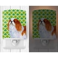 thumbnail image 2 of Caroline's Treasures SS4438CNL English Toy Spaniel St. Patrick's Day Shamrock Portrait Ceramic Night Light, 6x4x3",, 2 of 2