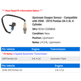 thumbnail image 2 of Upstream Oxygen Sensor - Compatible with 2008 - 2010 Pontiac G6 2.4L 4-Cylinder 2009, 2 of 2