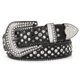 thumbnail image 1 of Cinturón SANSTHS para mujer con strass para vaqueros, piel sintética, color negro S, 1 of 6