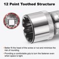 thumbnail image 4 of Uxcell 12 Points Socket 3/8" Drive 15mm Metric Shallow Impact Socket, 4 of 7