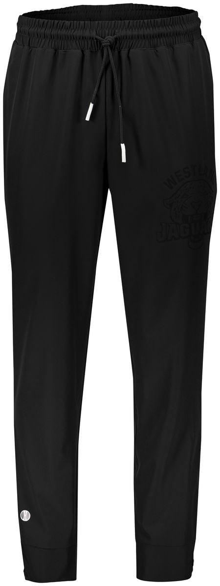 Holloway Sportswear Women's Weld Jogger - Black, Water-Resistant, Tapered Leg, Elastic Waist & Cuffs