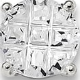 thumbnail image 2 of Sterling Silver 6mm Round Basket Set Cubic Zirconia Stud Earrings, 2 of 3