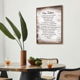 thumbnail image 2 of Our Father Prayer Wall-Art Christian The Lords Prayer Wall-Art Decor,Inspirational Quotes Bible Verse Scripture Print Framed Canvas Painting Christian Prayer Room Church Decor, 2 of 3