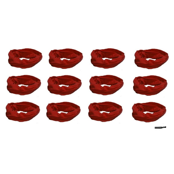 Kenz Laurenz Mulitfunctional Headbands 12 Wide Yoga Running Workout Burgundy