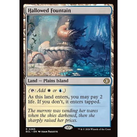 MtG Lorwyn Eclipsed Rare Hallowed Fountain #265
