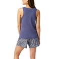 thumbnail image 4 of Lucky Brand Women's 3-piece Super Soft Lightweight Shorts and Tank Lounge Sleep Set-Blue / M, 4 of 4