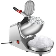 SPECSTAR Electric Ice Shaver Snow Cone Maker Machine Silver 143lbs/H for Home and Commercial Use
