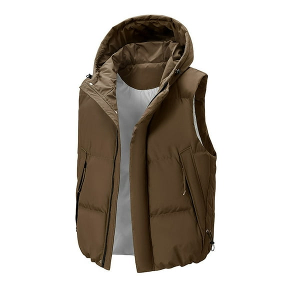 Birdeem Men's Solid Color Padded Gilet, Casual Fashion, European Size, Thickened Down, Warm Sleeveless, Coats for Men Fashion