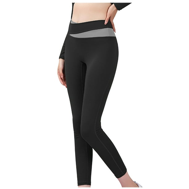 Womens Crossover Yoga Leggings High Waisted Tummy Control Gym Sports Pants  Stretch Workout Exercise Fitness Tights 