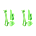 thumbnail image 1 of Juego de 3 ganchos de plástico multiusos para bolsas de mano Bogg (Verde), 1 of 9