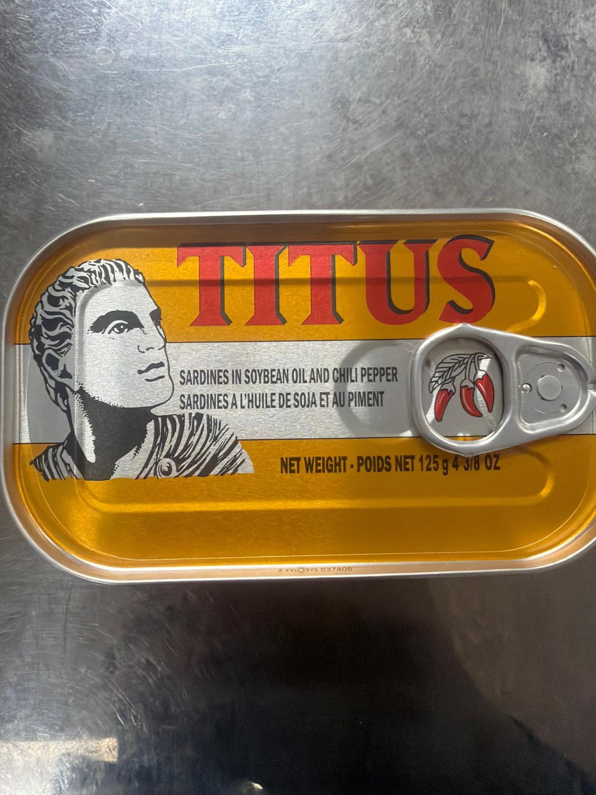 Univer TITUS Meaty Sardines Enveloped in Soybean Oil, Source of Omega-3 Fatty Acids, Pack of 10
