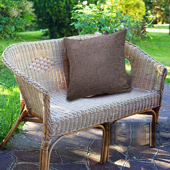 Outdoor Waterproof Pillow Covers 20x20 Inch Square Decorative Throw Cushion Cases for Patio Balcony Tent Sofa Polyester Solid Farmhouse Style Accent Pillows