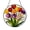 Acrylic 3.5 Inch, variant on Tulip Floral Round Window Suncatcher – Vibrant Glass Hanging