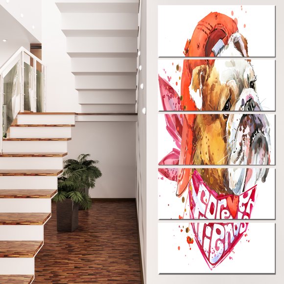 Forever Friends Funny Dog - Animal Canvas Wall Art