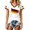 White, variant on Soccer Jersey Shirts Women Short Sleeve Graphic Crew Neck Tee Casual Summer Top Blouse Germany Team Graphic Jerseys Football Size S