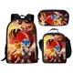 thumbnail image 2 of El conjunto de mochila transfronteriza de Sonic Anime para estudiantes de primaria incluye bolsa de almuerzo y estuche para lápices, material de nailon duradero, 2 of 5