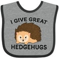 thumbnail image 3 of Inktastic I give great hedgehugs with Cute Hedgehog Boys or Girls Baby Bib, 3 of 4