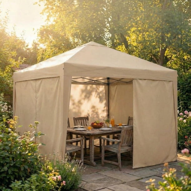 Carpa Plegable para Exteriores Grande 3.6m x 3.6m - Tienda de Almacenamiento con Protección UV y Resistente al Agua - Marco de Acero Reforzado y Tela 150D Silver Oxford - Uso Profesional en Eventos
